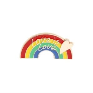 *2 for $10* Rainbow "love is love" pin